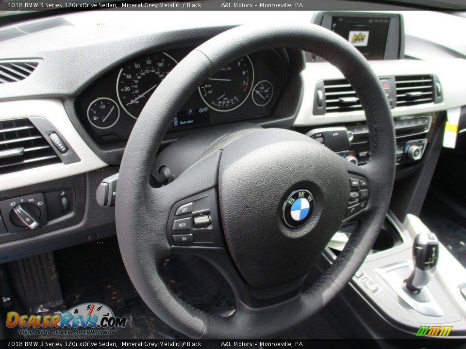 2018 BMW 3 Series 320i xDrive Sedan Mineral Grey Metallic / Black Photo #14