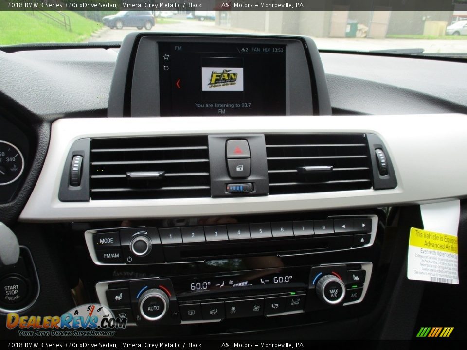 2018 BMW 3 Series 320i xDrive Sedan Mineral Grey Metallic / Black Photo #16