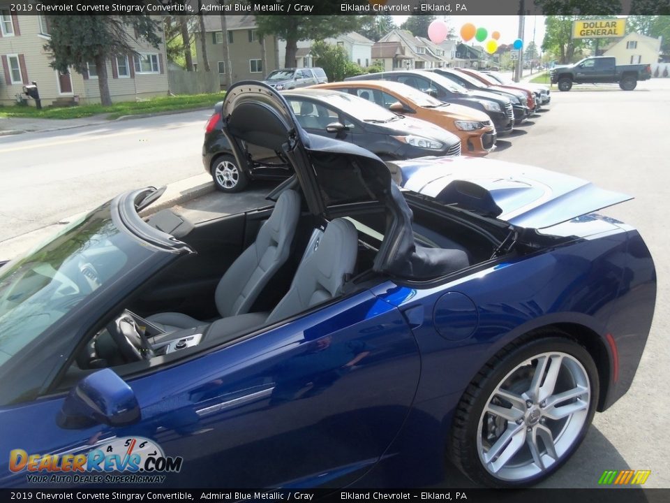 2019 Chevrolet Corvette Stingray Convertible Admiral Blue Metallic / Gray Photo #16