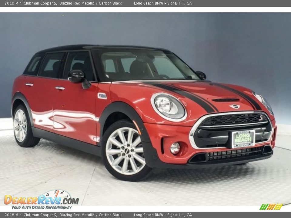 2018 Mini Clubman Cooper S Blazing Red Metallic / Carbon Black Photo #12