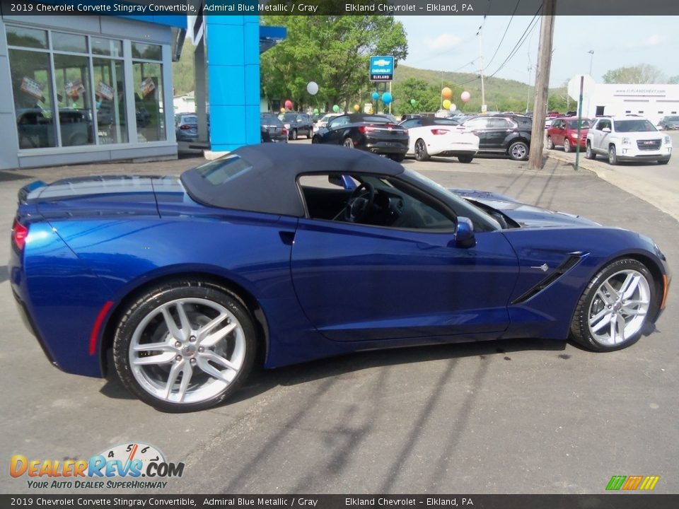 2019 Chevrolet Corvette Stingray Convertible Admiral Blue Metallic / Gray Photo #19