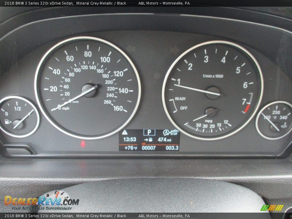 2018 BMW 3 Series 320i xDrive Sedan Mineral Grey Metallic / Black Photo #20
