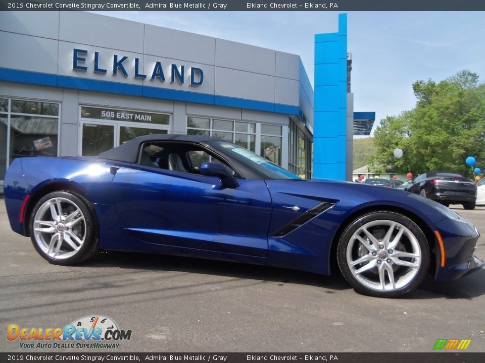 2019 Chevrolet Corvette Stingray Convertible Admiral Blue Metallic / Gray Photo #20