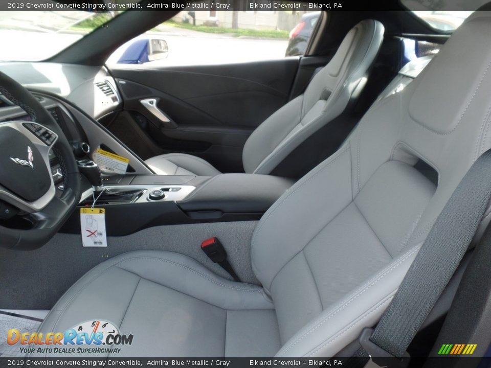 2019 Chevrolet Corvette Stingray Convertible Admiral Blue Metallic / Gray Photo #21
