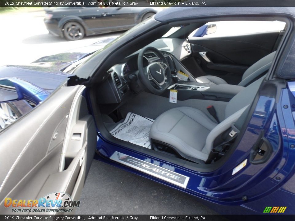 Front Seat of 2019 Chevrolet Corvette Stingray Convertible Photo #22