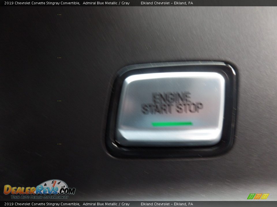 2019 Chevrolet Corvette Stingray Convertible Admiral Blue Metallic / Gray Photo #34