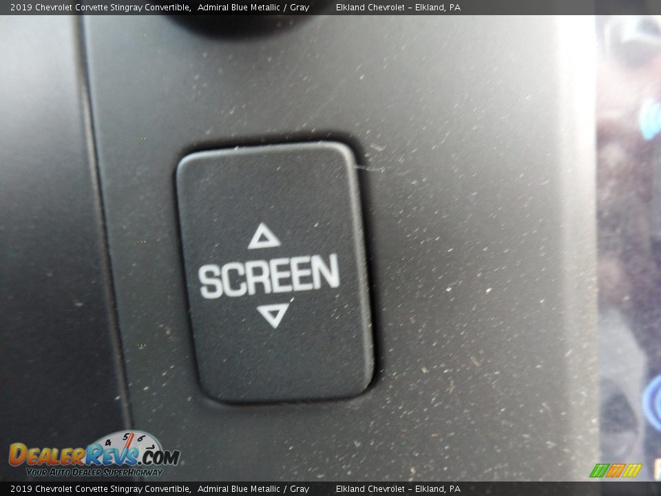 2019 Chevrolet Corvette Stingray Convertible Admiral Blue Metallic / Gray Photo #35