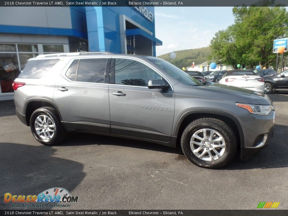 2018 Chevrolet Traverse LT AWD Satin Steel Metallic / Jet Black Photo #1