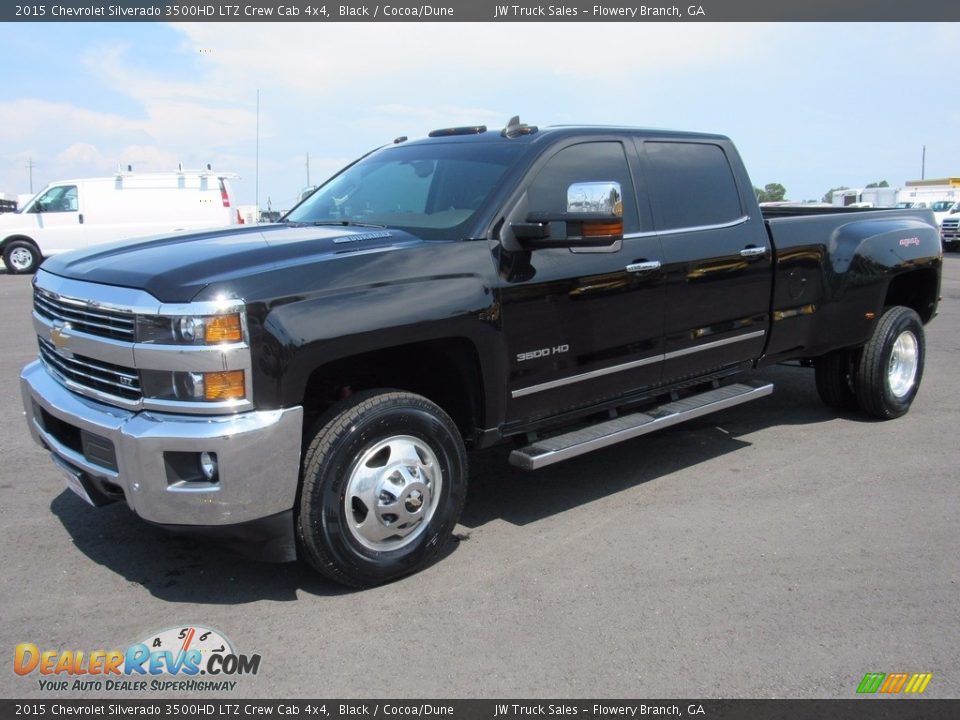 2015 Chevrolet Silverado 3500HD LTZ Crew Cab 4x4 Black / Cocoa/Dune Photo #1