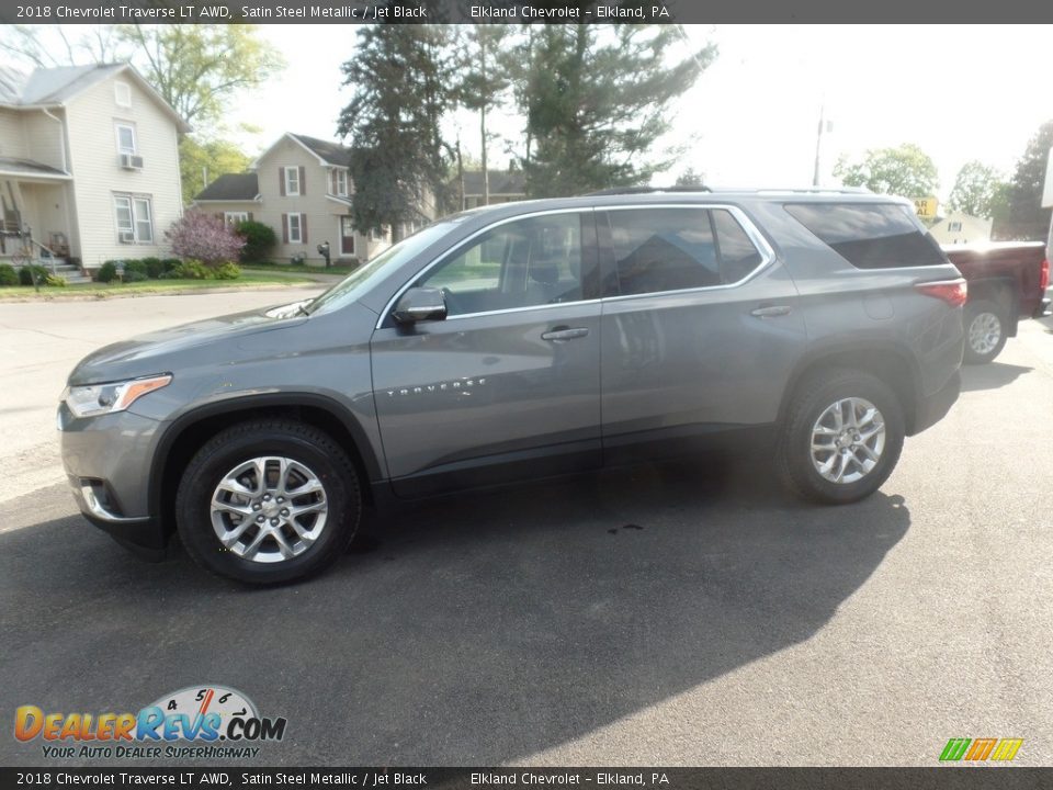 2018 Chevrolet Traverse LT AWD Satin Steel Metallic / Jet Black Photo #5