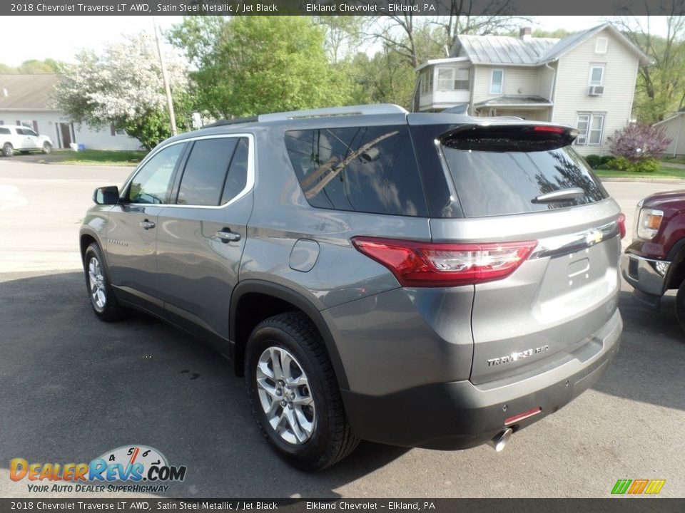2018 Chevrolet Traverse LT AWD Satin Steel Metallic / Jet Black Photo #6