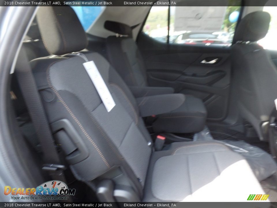 2018 Chevrolet Traverse LT AWD Satin Steel Metallic / Jet Black Photo #12
