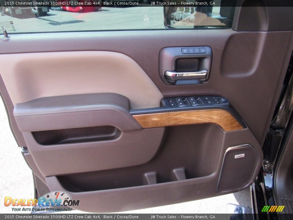 2015 Chevrolet Silverado 3500HD LTZ Crew Cab 4x4 Black / Cocoa/Dune Photo #10