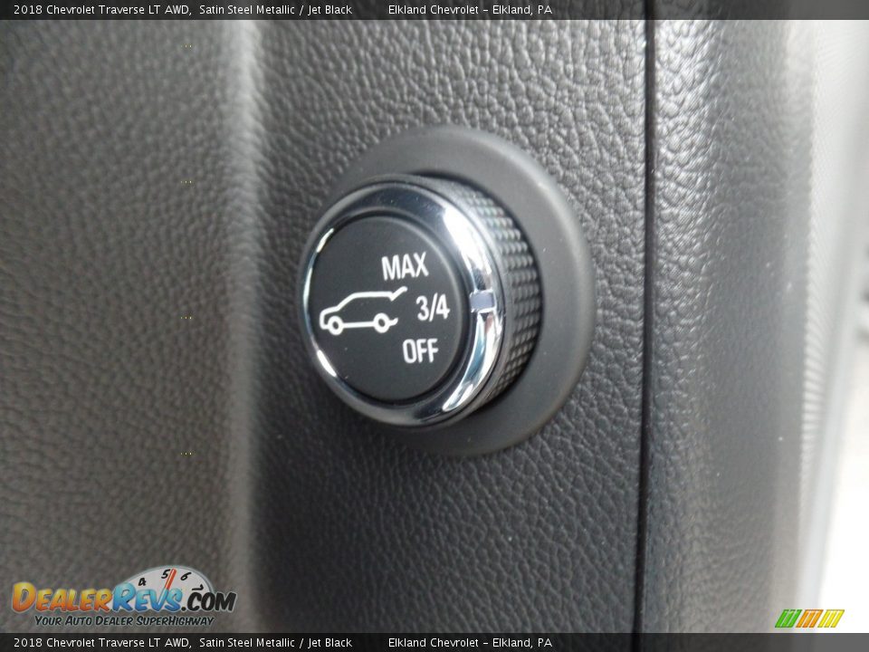 2018 Chevrolet Traverse LT AWD Satin Steel Metallic / Jet Black Photo #23