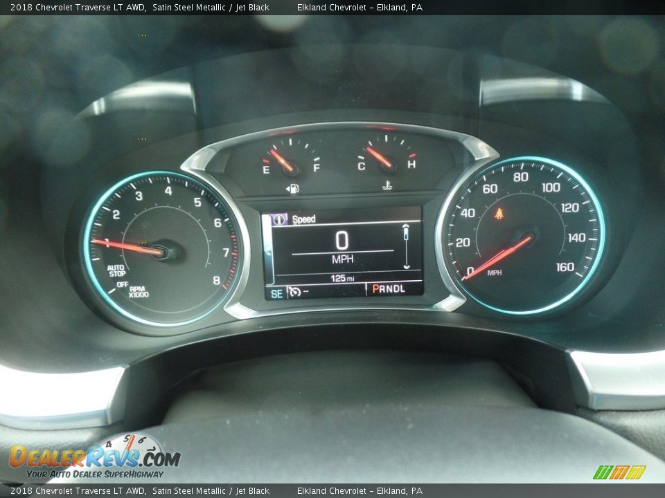 2018 Chevrolet Traverse LT AWD Satin Steel Metallic / Jet Black Photo #29
