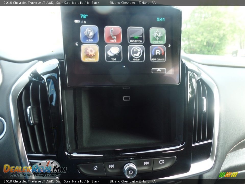 2018 Chevrolet Traverse LT AWD Satin Steel Metallic / Jet Black Photo #34