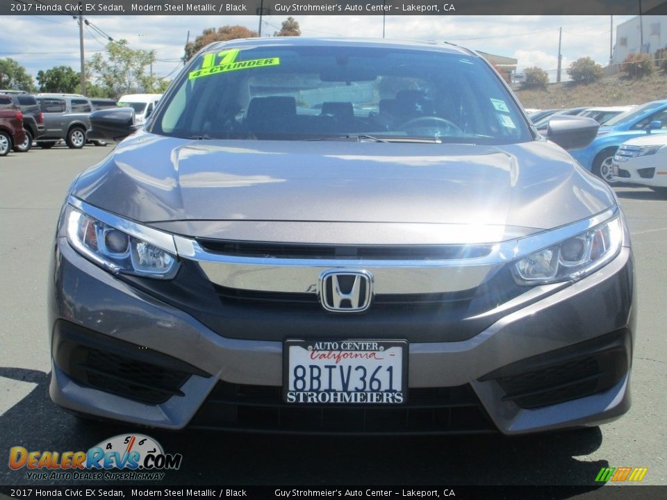 2017 Honda Civic EX Sedan Modern Steel Metallic / Black Photo #2