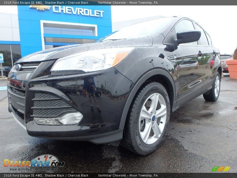 2016 Ford Escape SE 4WD Shadow Black / Charcoal Black Photo #2