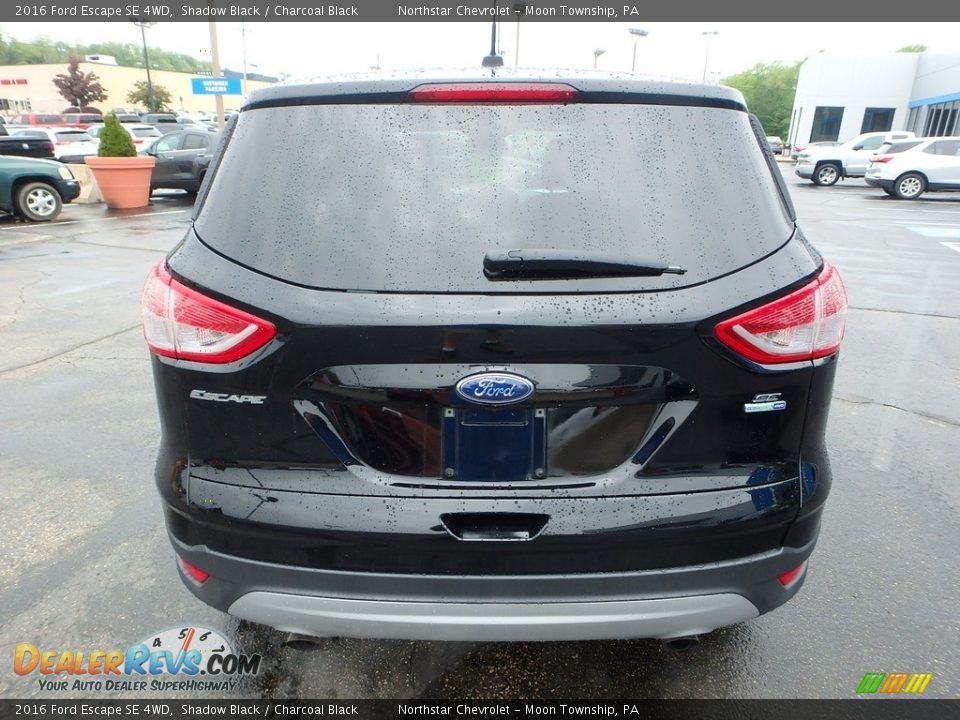 2016 Ford Escape SE 4WD Shadow Black / Charcoal Black Photo #6