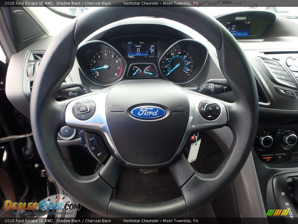 2016 Ford Escape SE 4WD Shadow Black / Charcoal Black Photo #26