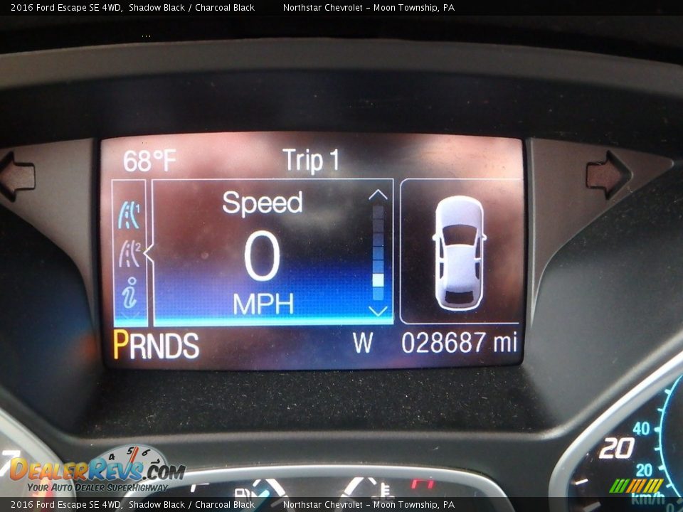 2016 Ford Escape SE 4WD Shadow Black / Charcoal Black Photo #29
