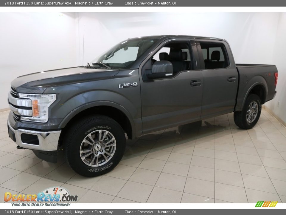 2018 Ford F150 Lariat SuperCrew 4x4 Magnetic / Earth Gray Photo #3