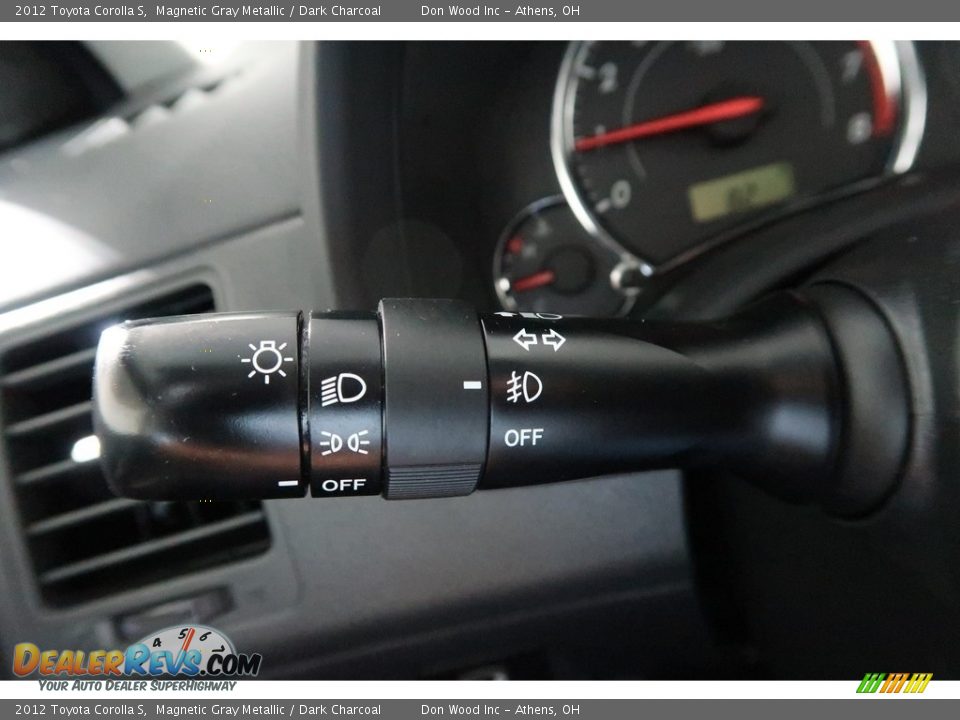 2012 Toyota Corolla S Magnetic Gray Metallic / Dark Charcoal Photo #31