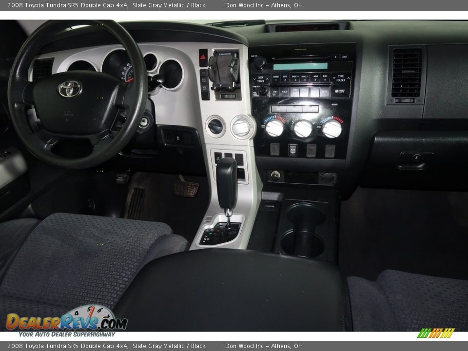 2008 Toyota Tundra SR5 Double Cab 4x4 Slate Gray Metallic / Black Photo #13