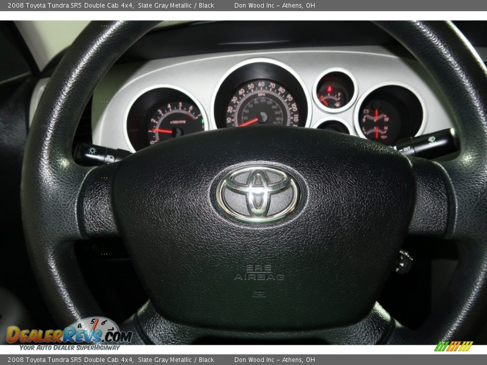 2008 Toyota Tundra SR5 Double Cab 4x4 Slate Gray Metallic / Black Photo #14