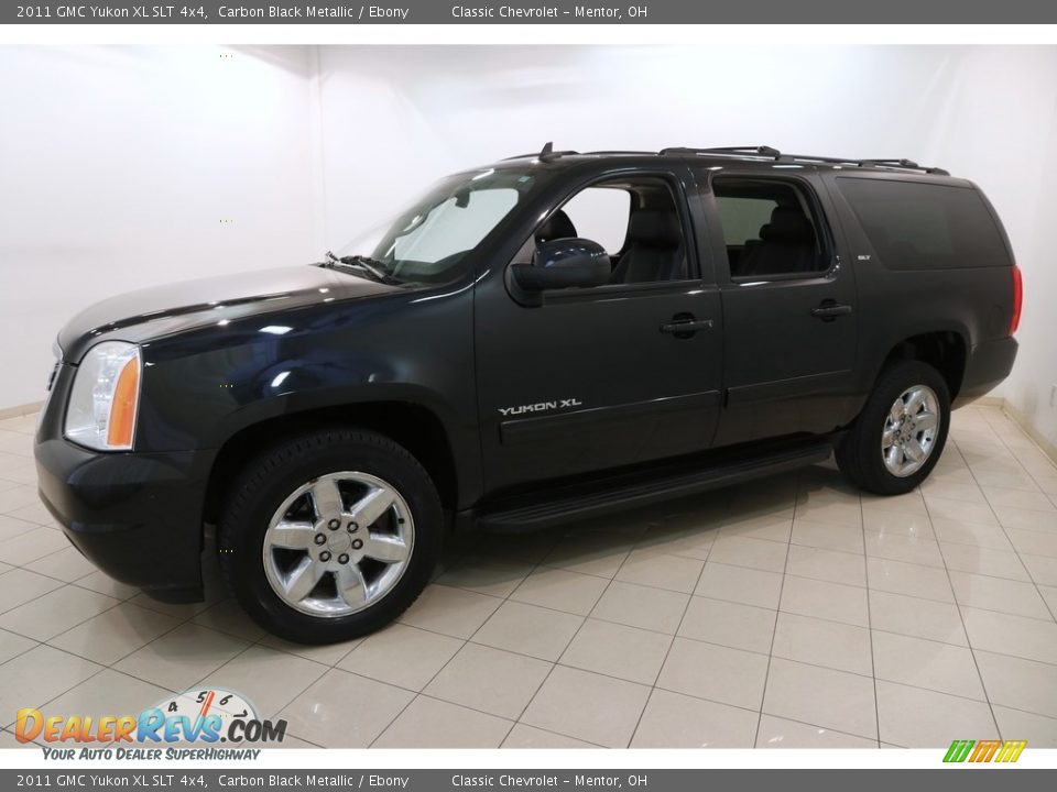 2011 GMC Yukon XL SLT 4x4 Carbon Black Metallic / Ebony Photo #3