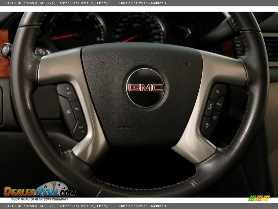 2011 GMC Yukon XL SLT 4x4 Carbon Black Metallic / Ebony Photo #9