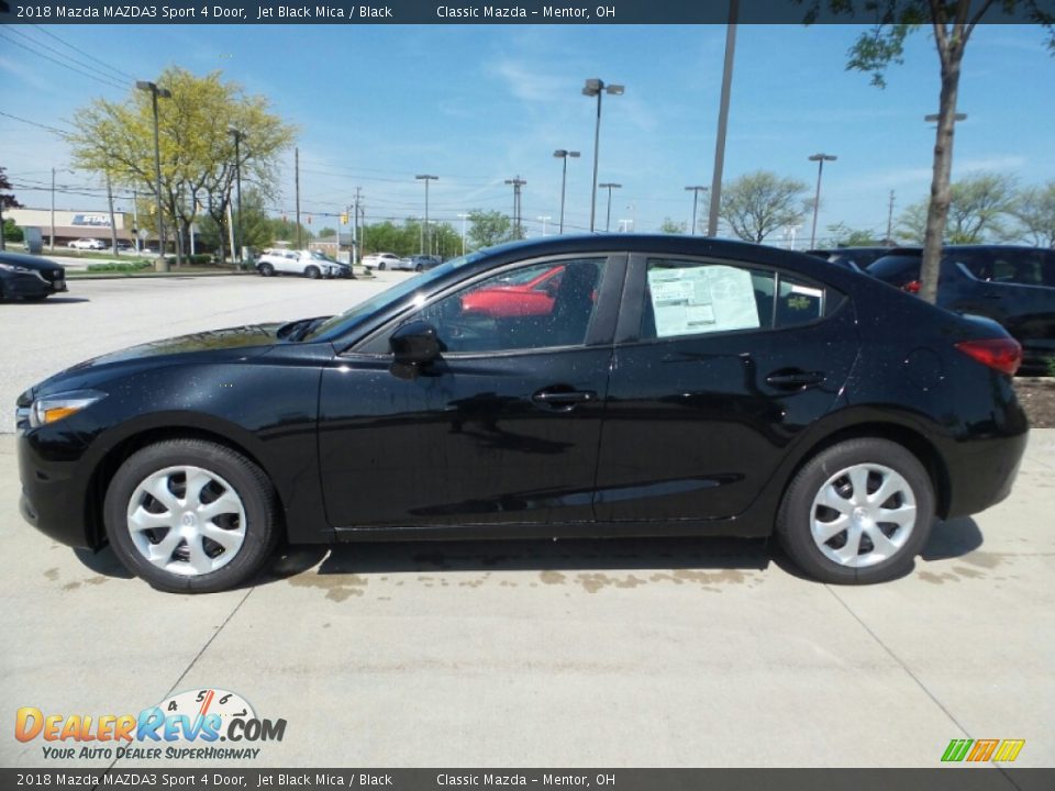 2018 Mazda MAZDA3 Sport 4 Door Jet Black Mica / Black Photo #2