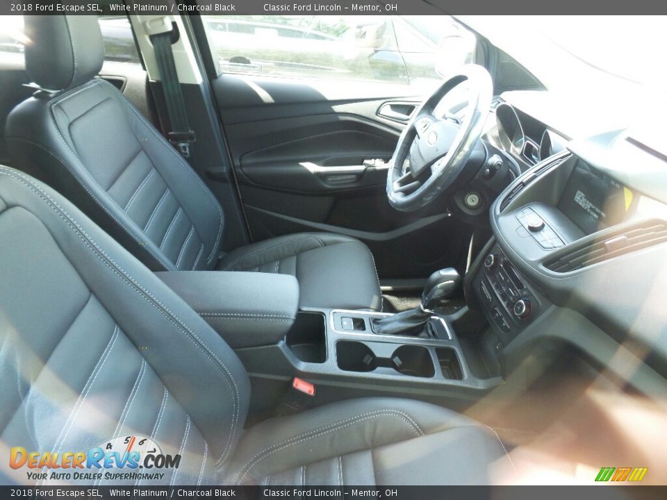 2018 Ford Escape SEL White Platinum / Charcoal Black Photo #4
