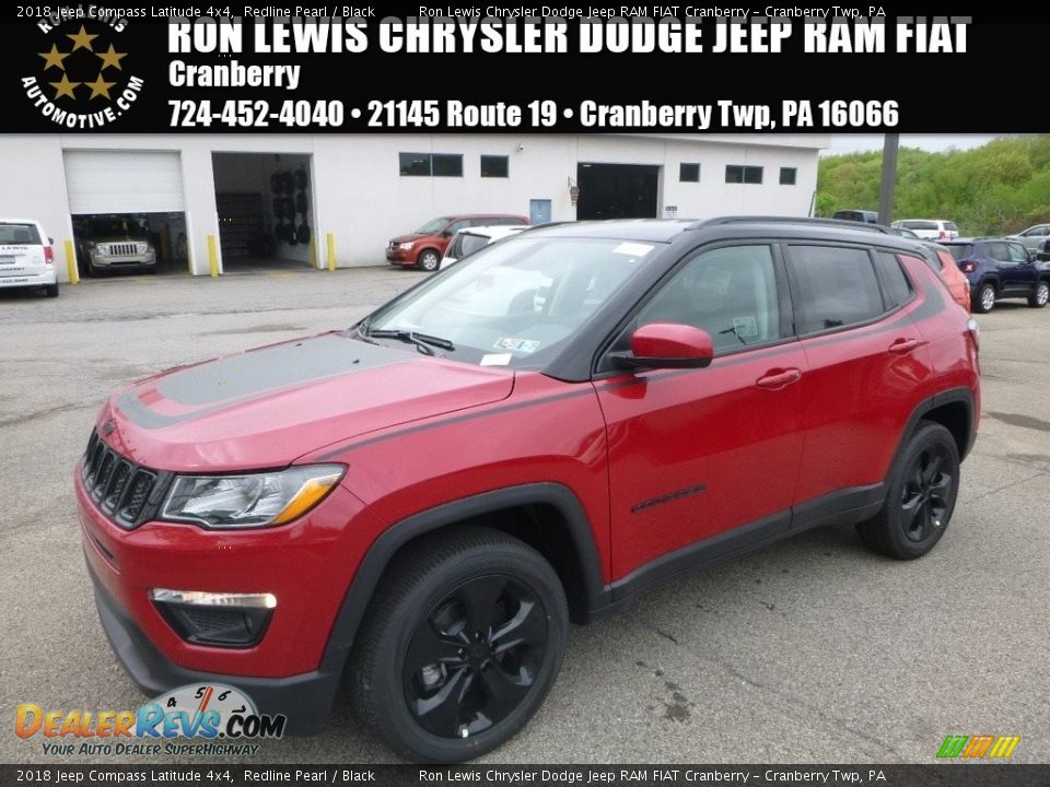 2018 Jeep Compass Latitude 4x4 Redline Pearl / Black Photo #1
