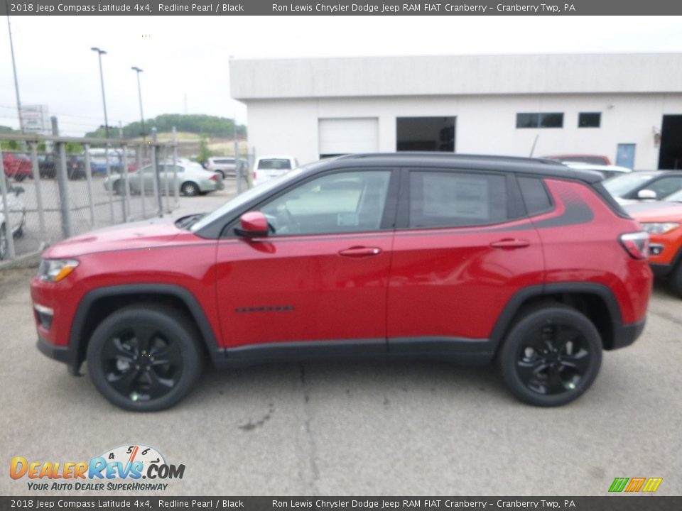 2018 Jeep Compass Latitude 4x4 Redline Pearl / Black Photo #2