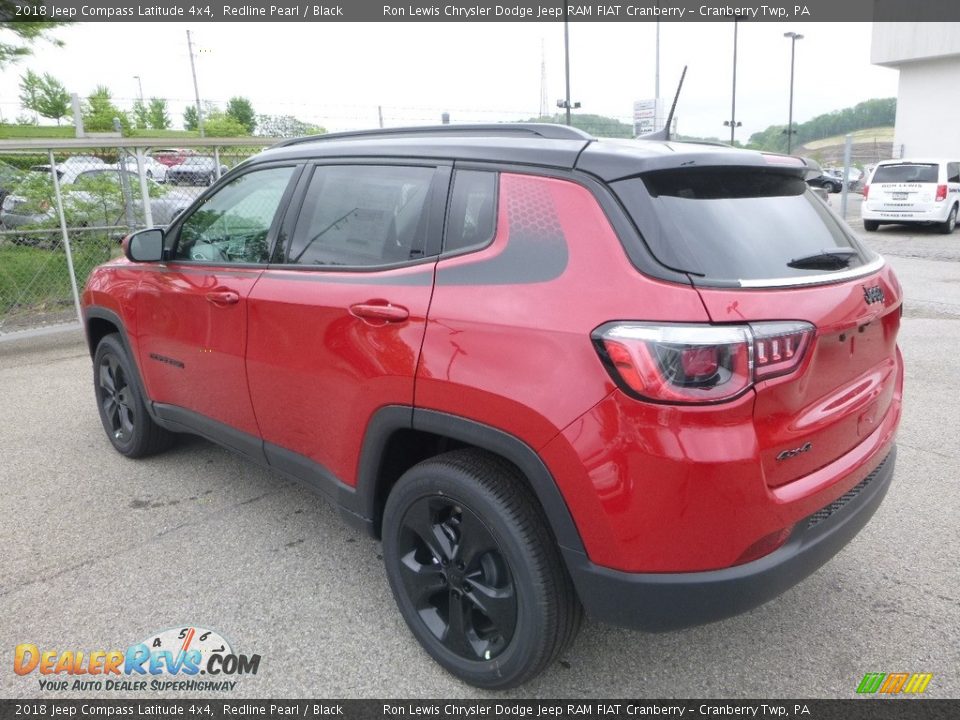 2018 Jeep Compass Latitude 4x4 Redline Pearl / Black Photo #3
