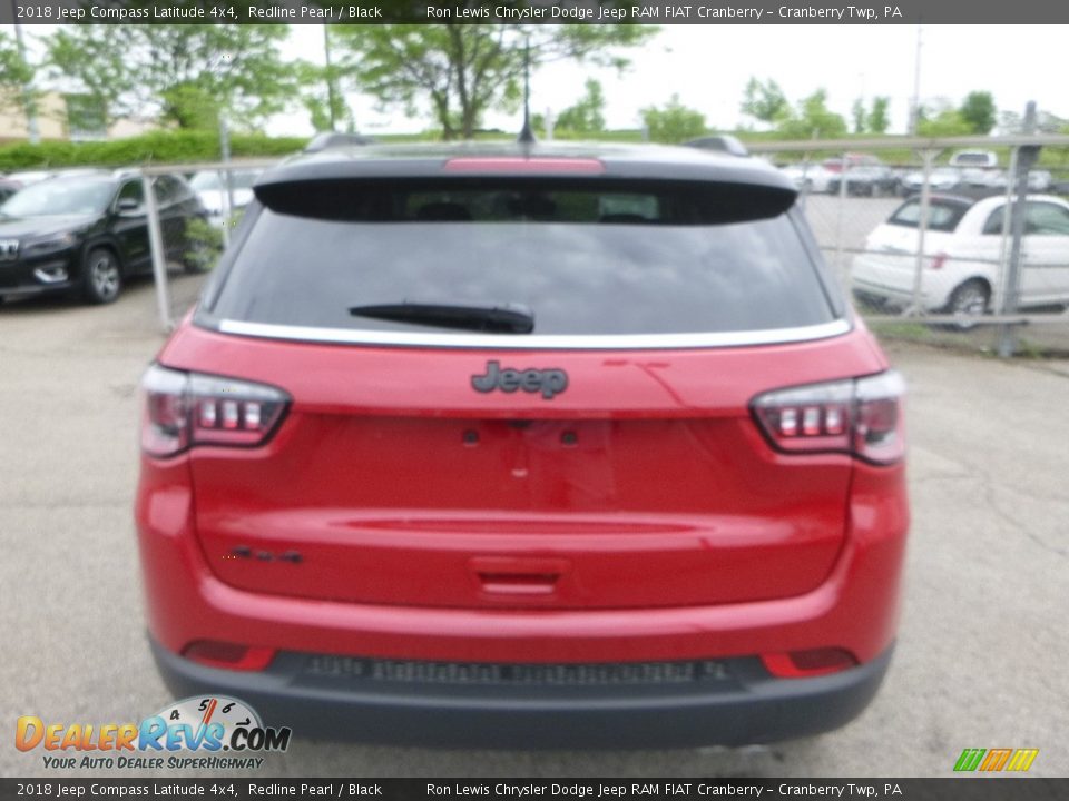 2018 Jeep Compass Latitude 4x4 Redline Pearl / Black Photo #4