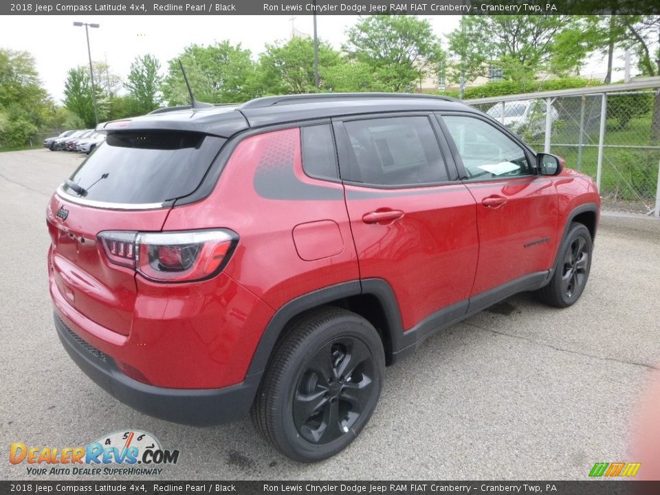 2018 Jeep Compass Latitude 4x4 Redline Pearl / Black Photo #5
