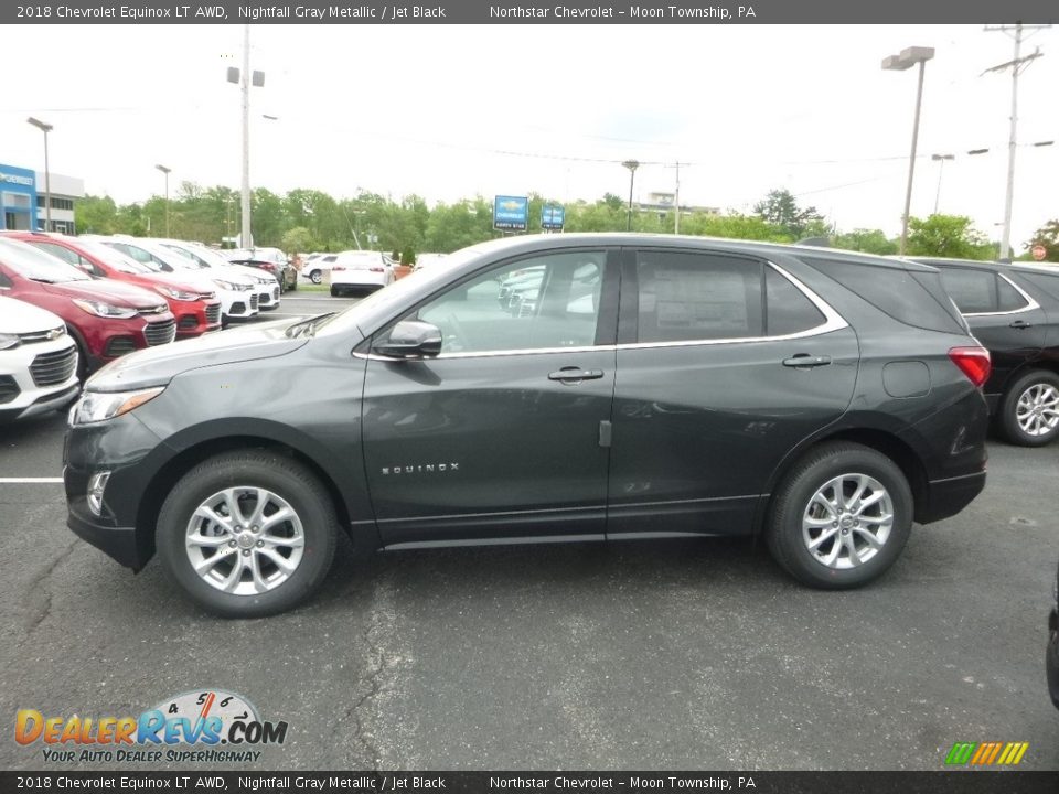 2018 Chevrolet Equinox LT AWD Nightfall Gray Metallic / Jet Black Photo #2