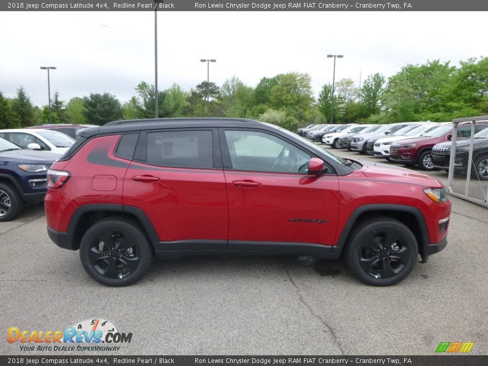 2018 Jeep Compass Latitude 4x4 Redline Pearl / Black Photo #6