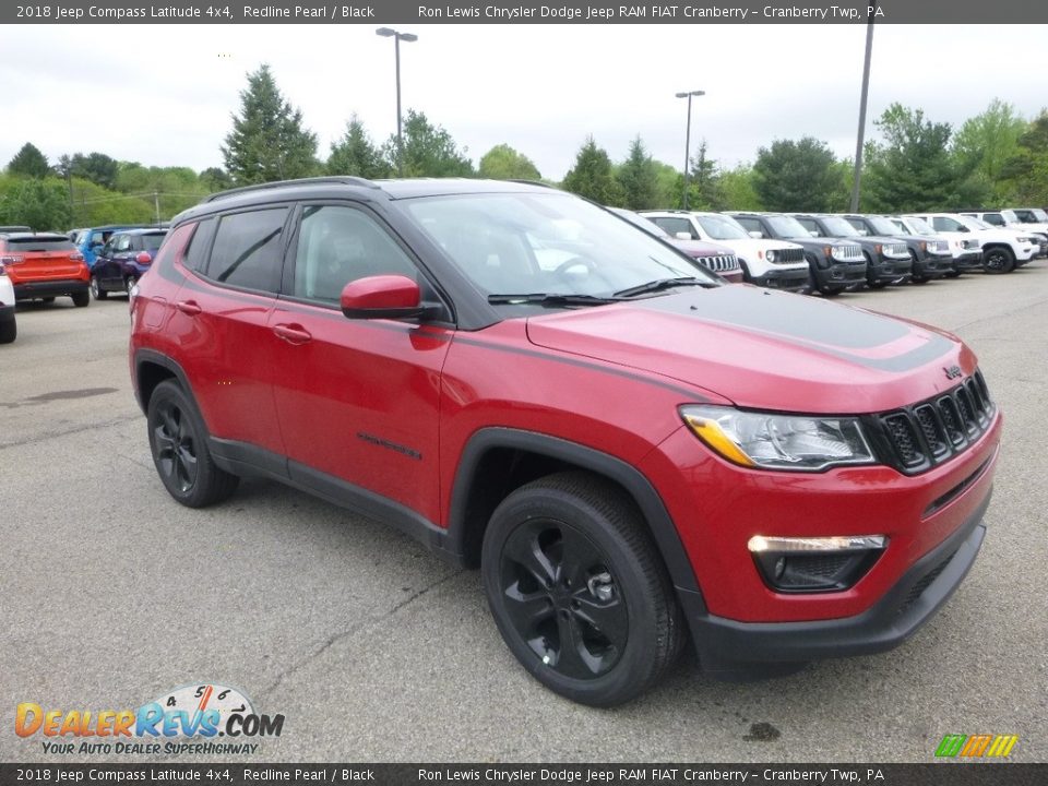 2018 Jeep Compass Latitude 4x4 Redline Pearl / Black Photo #7