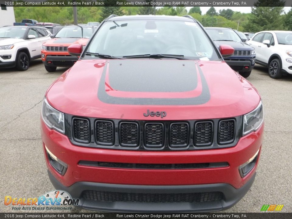 2018 Jeep Compass Latitude 4x4 Redline Pearl / Black Photo #8