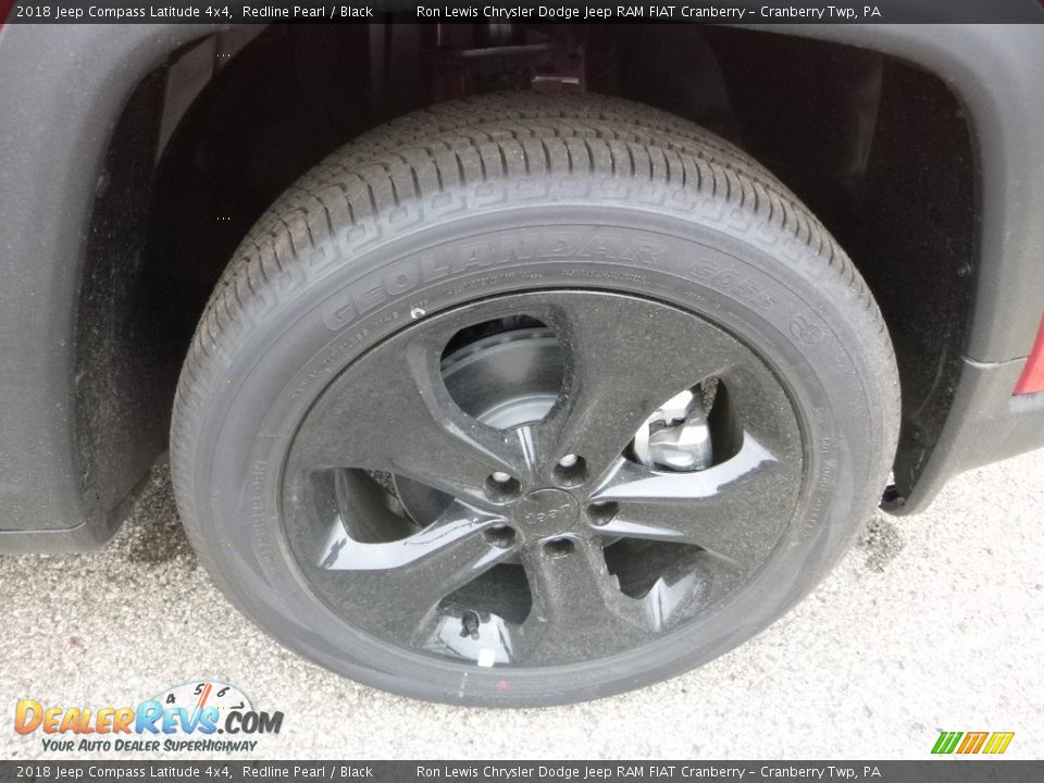 2018 Jeep Compass Latitude 4x4 Redline Pearl / Black Photo #9