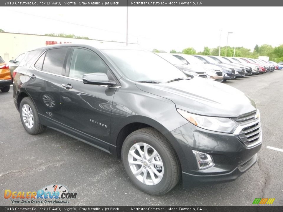 2018 Chevrolet Equinox LT AWD Nightfall Gray Metallic / Jet Black Photo #7