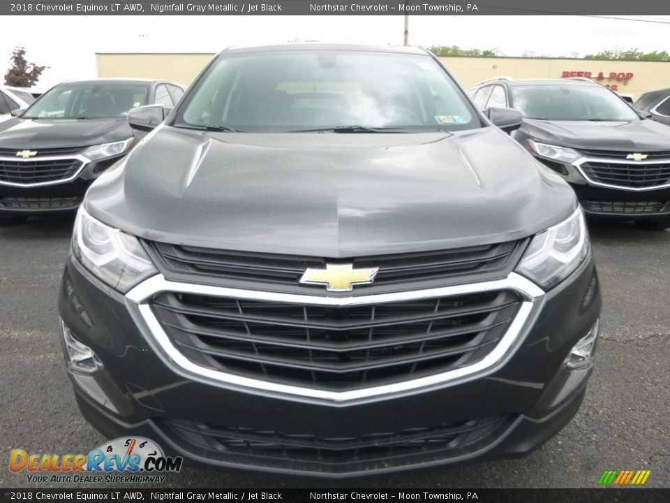 2018 Chevrolet Equinox LT AWD Nightfall Gray Metallic / Jet Black Photo #8