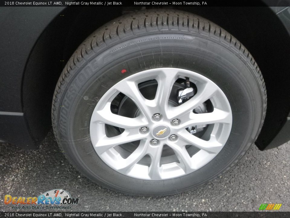 2018 Chevrolet Equinox LT AWD Nightfall Gray Metallic / Jet Black Photo #9