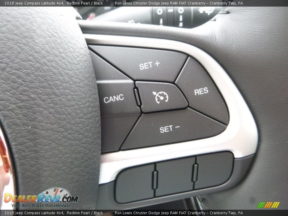 2018 Jeep Compass Latitude 4x4 Redline Pearl / Black Photo #19
