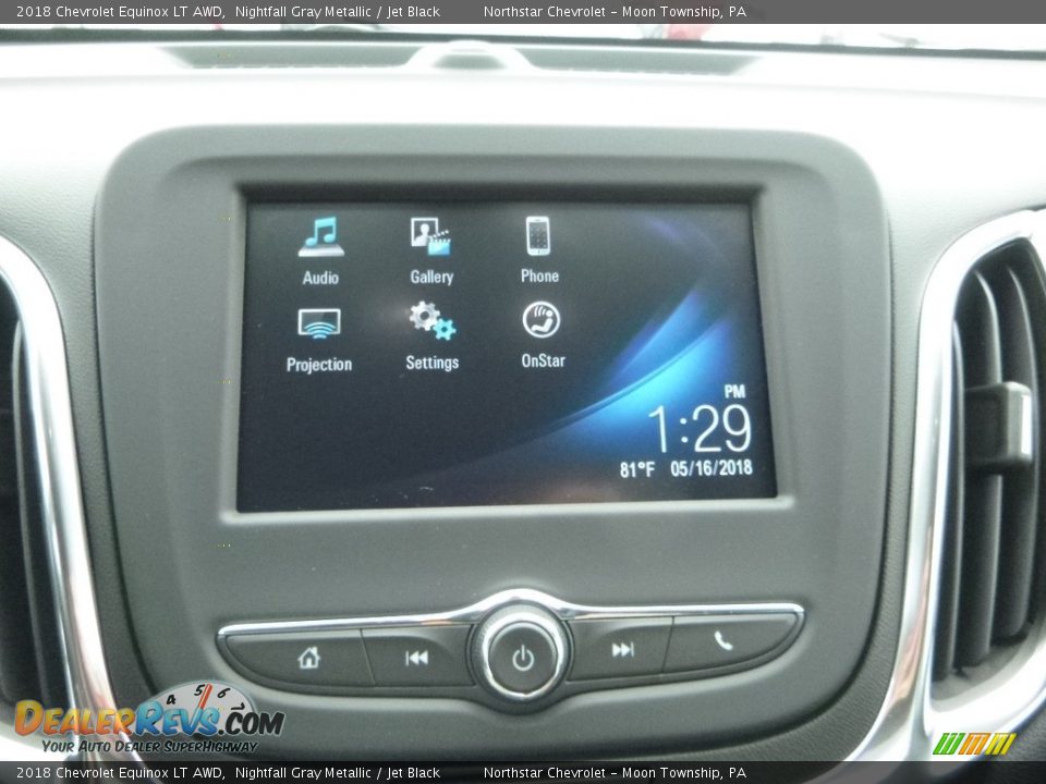 2018 Chevrolet Equinox LT AWD Nightfall Gray Metallic / Jet Black Photo #16