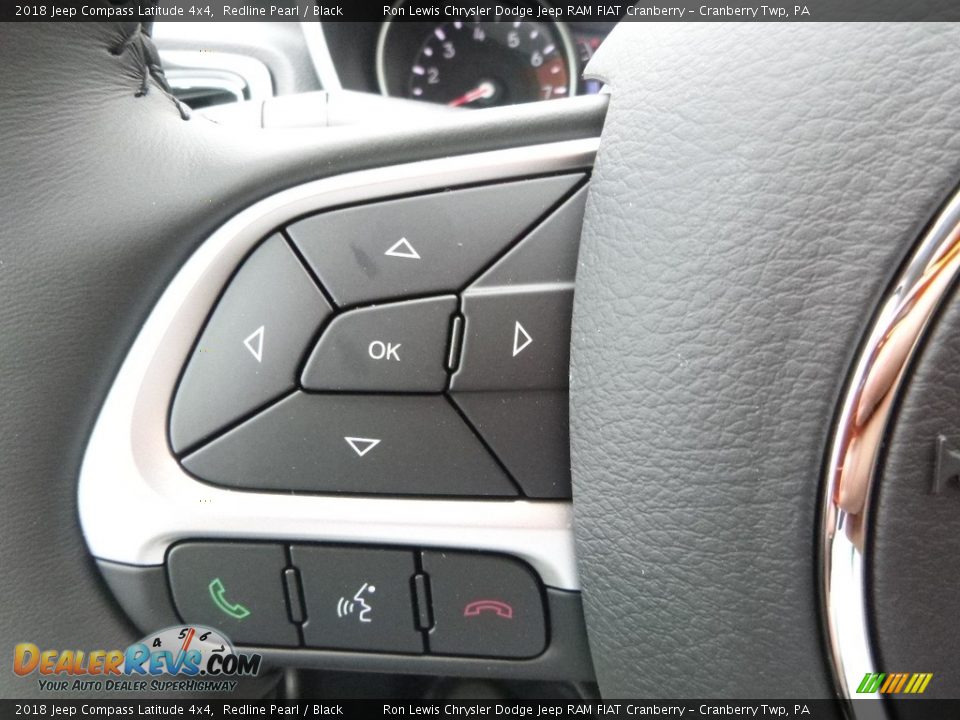 2018 Jeep Compass Latitude 4x4 Redline Pearl / Black Photo #20