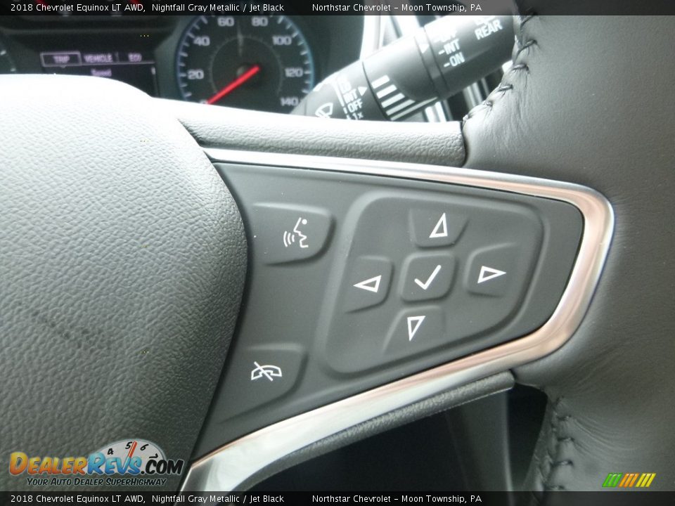 2018 Chevrolet Equinox LT AWD Nightfall Gray Metallic / Jet Black Photo #19